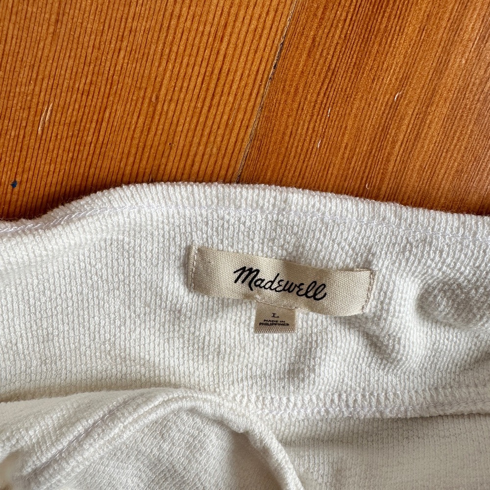 Madewell: Cutout Knot-Front Crop Tank Top - Picture 9 of 9